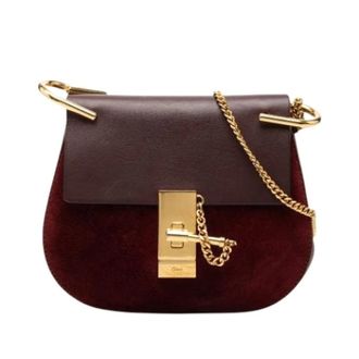 Chlo&eacute; Pre-owned The Drew Shoulder Bag - Dames - Pre-owned - Rood - Maat: ONE Size Leer