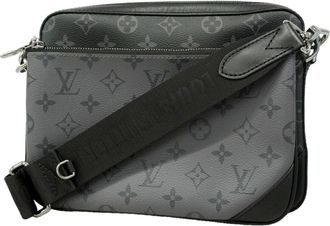 Louis Vuitton Black Gray Shoulder Bag (Pre-Owned)