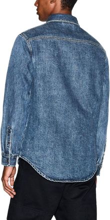 A|X Armani Exchange Denim Shirt - Blue