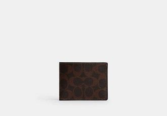 Coach Slim Billfold Wallet In Signature Canvas