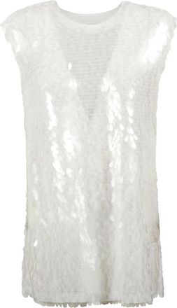 Norma Kamali Witte Spandex Top - Dames - Tops zonder mouwen - Wit - S - Spandex - Tops