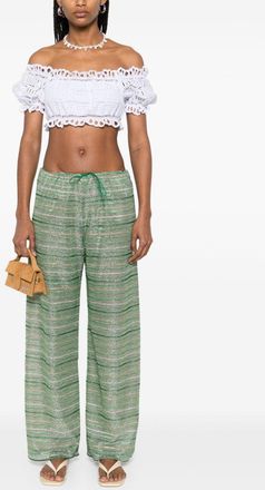 Ermanno Scervino Womens Lace Cotton Top - White - Size EU 36 (Womens)