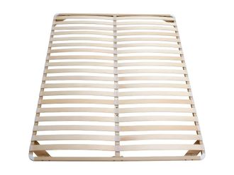 VENTE-UNIQUE.COM Somier de lamas metal beige