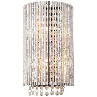 Endon Lighting Galina - 2 Light Wall Light Chrome Plate & Clear Crystal, G9 - Endon