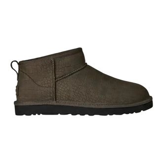 UGG Winter Boots, male, Gray, Size: 11 US Classic Ultra Mini Embossed Boot