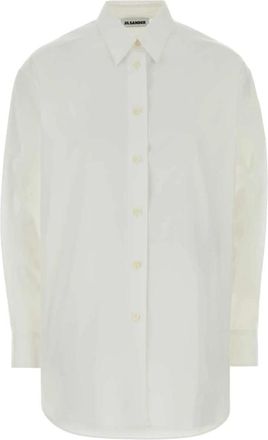 Jil Sander Casual Shirts - Heren - Casual Overhemden - Wit - 2XL - Overhemden