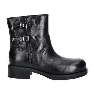 Michael Kors Schoenen, Dames, Zwart, 40 EU, Leer, Darrington Enkellaars
