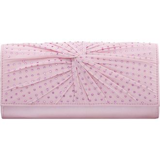Nina Unique Crystal Clutch in Icy Pink at Nordstrom