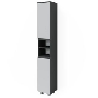 Vicco Armario De Ba&ntilde;o J-shape, Blanco, 30 X 190 Cm