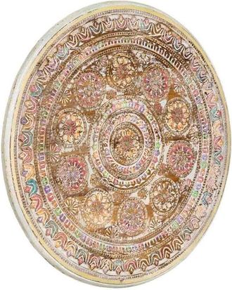 Wanderlust Deco Wanderlust Deco - Panel Decorativo De Madera Artesanal Color Piedra, 90x3x90h Cm