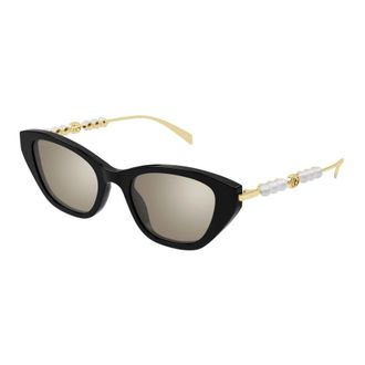 Gucci Cat-Eye Zonnebril - Dames - Zonnebrillen - Zwart - 50 MM - Nylon - Accessoires