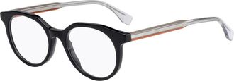 Fendi Glasses, male, Black, Size: 50 MM FF M0078 Optical Frame