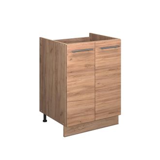 Vicco Mueble Bajo Para Fregadero Fame-line, Roble Dorado/roble Dorado, 60 Cm, Vicco