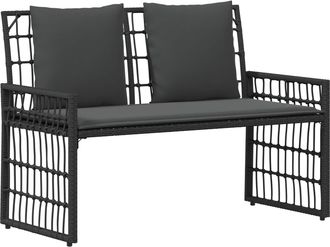 vidaXL Banco De Exterior 2 -seater 116 X 55 X 82 Cm Acero Y Polirat&aacute;n Vidaxl