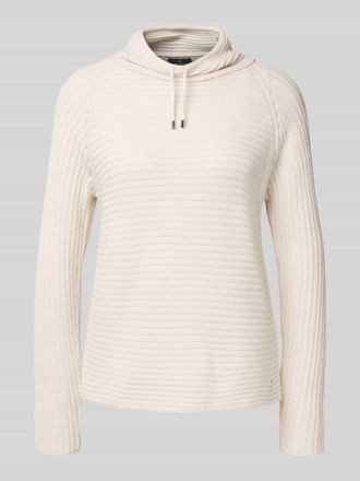 Monari Strickpullover mit Stehkragen in Ecru, Gr&ouml;&szlig;e 34