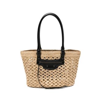 Balenciaga Medium Le City Basket Tote Bag