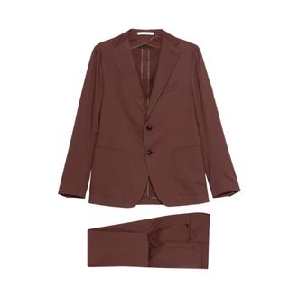 Tagliatore Single Breasted Suits, male, Brown, Size: M Monte Carlo Suit