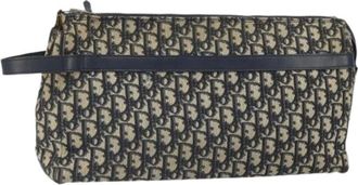 Dior Pre-owned Clutches, female, Multicolor, Size: ONE SIZE Pre-owned Trotter Canvas Clutch