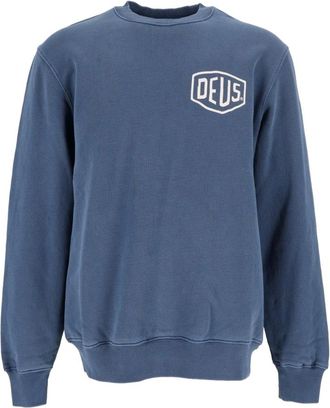 Deus Shield GD Crew - - Sweatshirts & Hoodies - Uomo - Blu - L