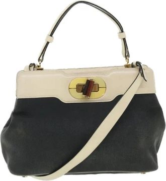 Bulgari Pre-owned Canvas Handtas - Dames - Vintage Handtas - Zwart - ONE Size - Vintage