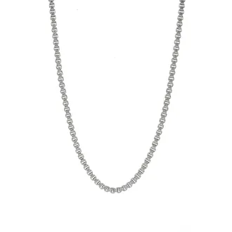 Ed Hardy Mens Box Chain Necklace in Silver at Nordstrom Rack