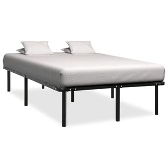 vidaXL Giroletto Nero In Metallo 140x200 Cm - Vidaxl