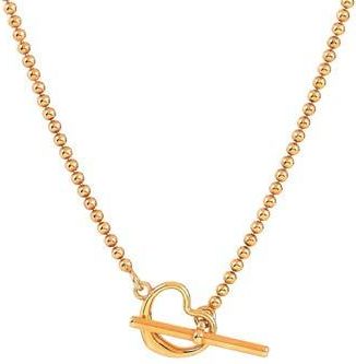 American Exchange Primavera Made in Italy Heart Beaded Necklace in Gold at Nordstrom Rack