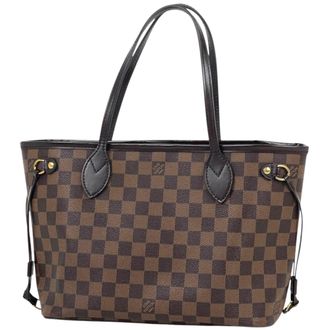 Louis Vuitton Brown Damier Canvas Handbag Tote Bag (Pre-Owned)