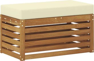vidaXL Vidaxl Banco De Taburete Exterior Madera De Acacia S&oacute;lida Natural