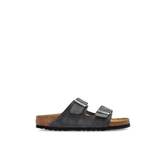 Birkenstock Arizona BS Suede Leather - Dames - Sandalen - Grijs - 36 EU - Leer - Schoenen