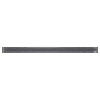 Berkfield Home Garden Raised Bed Powder-coated Steel 620x80x36 cm Anthracite in Charcoal | Size: 620 x 80 x 36 cm