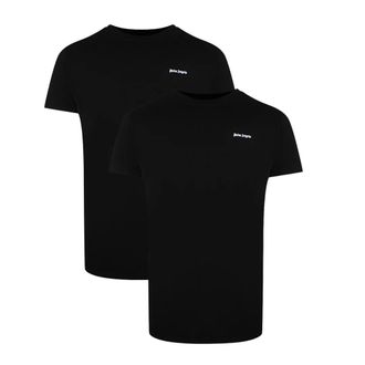 Palm Angels Twee-Pack Classic Logo Zwarte T-shirts