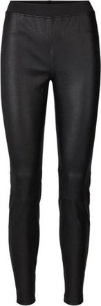 Lollys Laundry Lolly LL Leather Legging - Dames - Leren Broeken - Zwart - L - Leer - Broeken