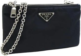 Prada Pre-owned Shoulder Bags, female, Black, Size: ONE SIZE Pre-owned Vintage Shoulder Bag