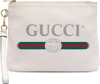 Gucci Pre-owned Gucci Leather Logo Clutch Ladies 2Y8PGS0FULNY9KWN
