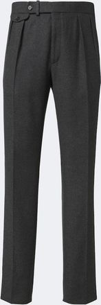 Ralph Lauren Purple Label Pantalones rectos Gregory de lana plisados