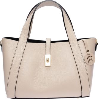 Isabella Rhea Beige Rundleer Tas