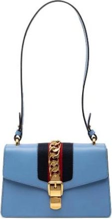 Gucci Pre-owned Shoulder Bags, female, Blue, Size: ONE SIZE Pre-owned Vintage Shoulder Bag