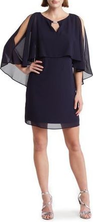 Vince Camuto Jewel Embellished Caplet Dress in Navy at Nordstrom Rack, Size 10