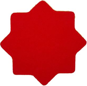KASANOVA Tovaglietta segnaposto stella rosso 36,5 cm pannolenci