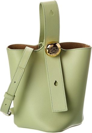 Loewe Pebble Mini Leather Bucket Bag