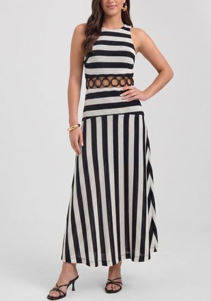 Rachel Roy Daphne Halter Neck Midi Dress