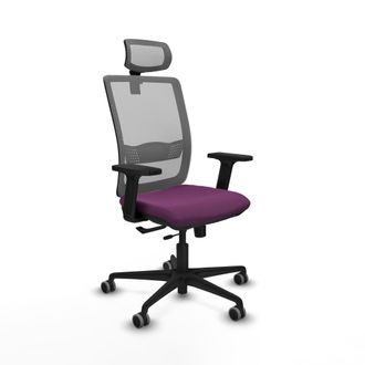 Piqueras y Crespo Silla De Oficina Piqueras Y Crespo Haches Gris Similpiel Ajustable