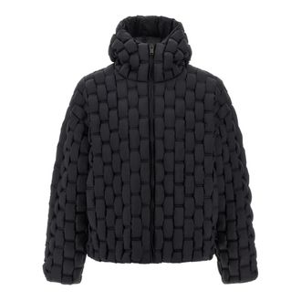 RAXXY Down Jackets, male, Black, L, 3D Braided Puffer Jacket