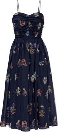 Munthe Nova Dress - Dames - Casual kleedjes - Blauw - M - Leer - Kleedjes