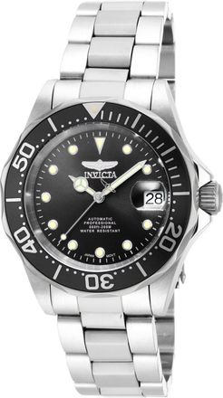 Invicta Pro Diver 17039 Heren Horloge - Automatisch Uurwerk - Roestvrij Staal met zwarte Wijzerplaat - 40mm