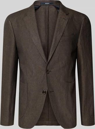 Joop Slim Fit 2-Knopf-Sakko aus Leinen Modell Hoverest in Schoko, Gr&ouml;&szlig;e 102