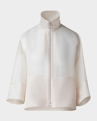 Akris Philia Panama Silk Jacket