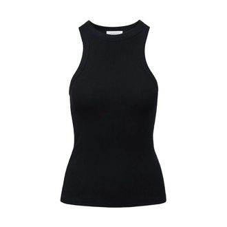 Anine Bing Black Eva Tank Top - female - Anine Bing - Sleeveless Tops - Black - L - Tops