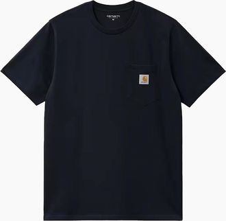 Carhartt Work in Progress Mens Carhartt WIP Pocket T-Shirt Dark Navy - Black - Size: 40